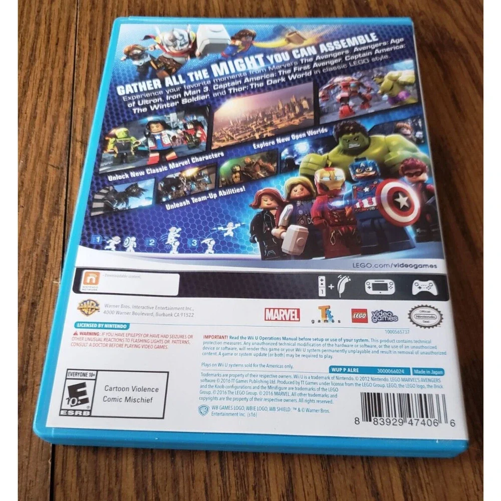 LEGO Marvel Avengers Nintendo Wii U with Manual